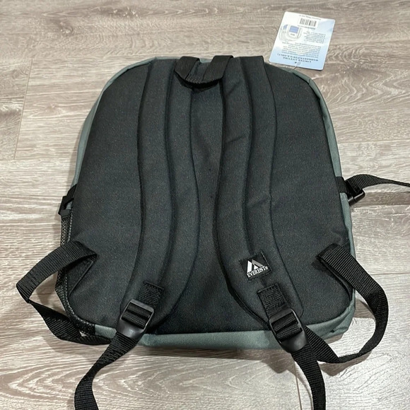 NWT Everest Gray Backpack with Black Details - Picture 2 of 11